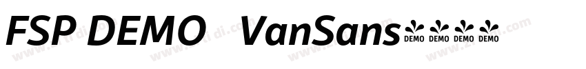 FSP DEMO   VanSans字体转换